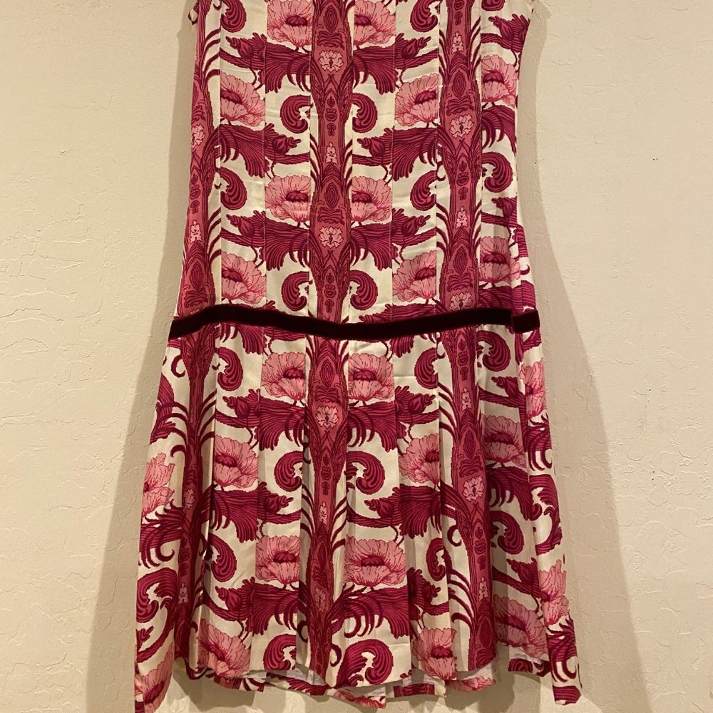Tracy Reese Floral Silk Mini Dress - Size 4 - Picture 6 of 9